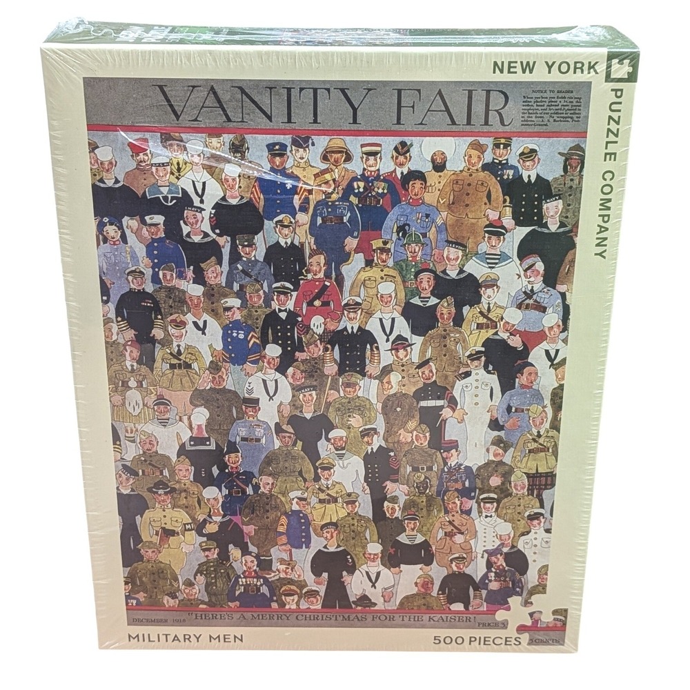New York Puzzle Company Vanity Fair Military Men 500 Piece Jigsaw NPZVF1703